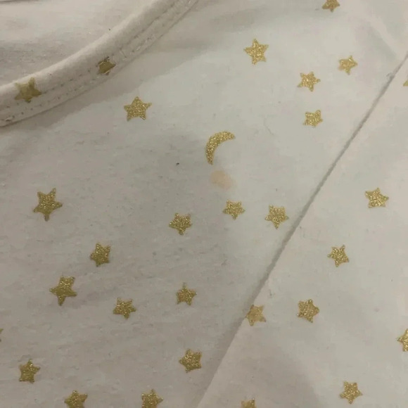 Girls Crewcuts 2 Piece Long Sleeve Outfit Size Small White With Gold Stars EUC - Picture 7 of 7